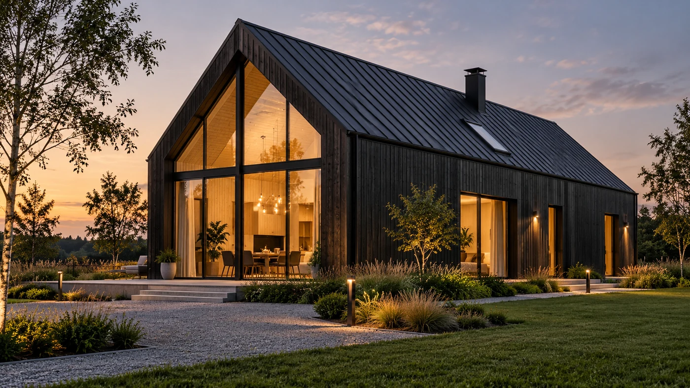 Barn-style house exterior
