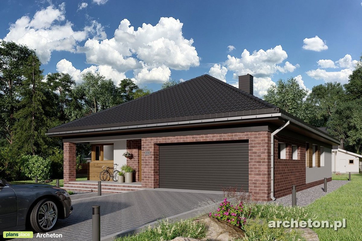 4-Bedroom, 1400 Sq Ft European Home Plan and 2-Car Garage - 40442R - 3