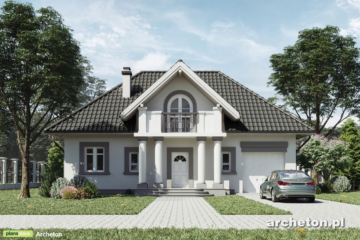 Traditional Home with Closed Floor Plan and 1-Car Garage - 72407R