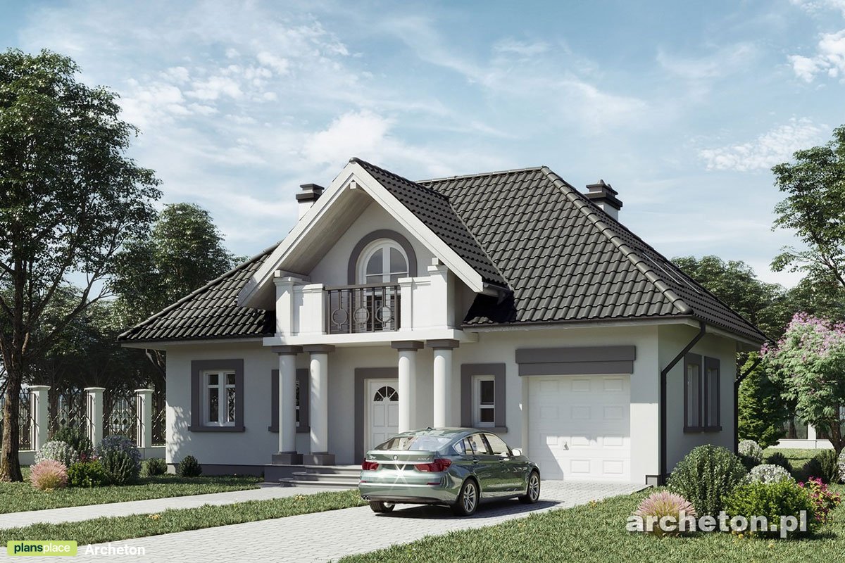 Traditional Home with Closed Floor Plan and 1-Car Garage - 72407R - 2