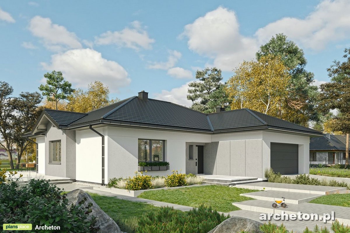 1800 Sq Ft Home Plan with Large Kitchen and 2-Car Garage