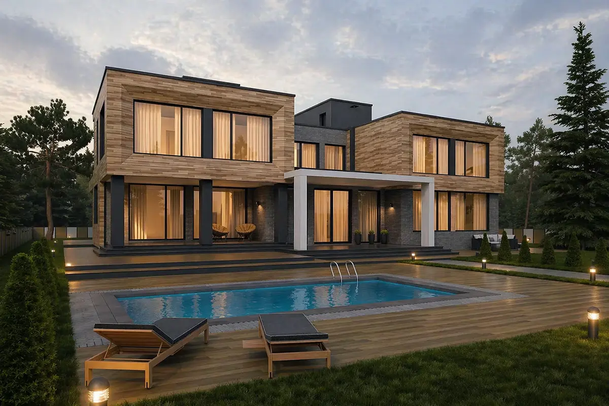 House Plan: 4963 ft², 3 Stories, 6 Beds, Home Office, 5 Baths, Open Floor Plan