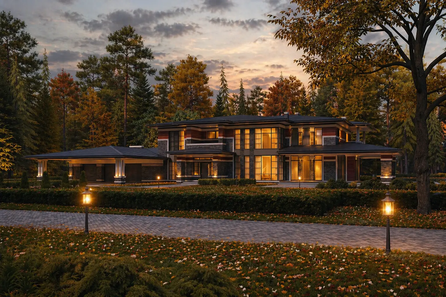 House Plan: 6373 ft², 2 Stories, 5 Beds, Home Office, 5 Baths, Open Floor Plan, 3-Car Garage