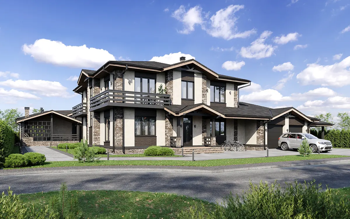 House Plan: 3139 ft², 2 Stories, 4 Beds, Home Office, 3 Baths, Open Floor Plan, Carport