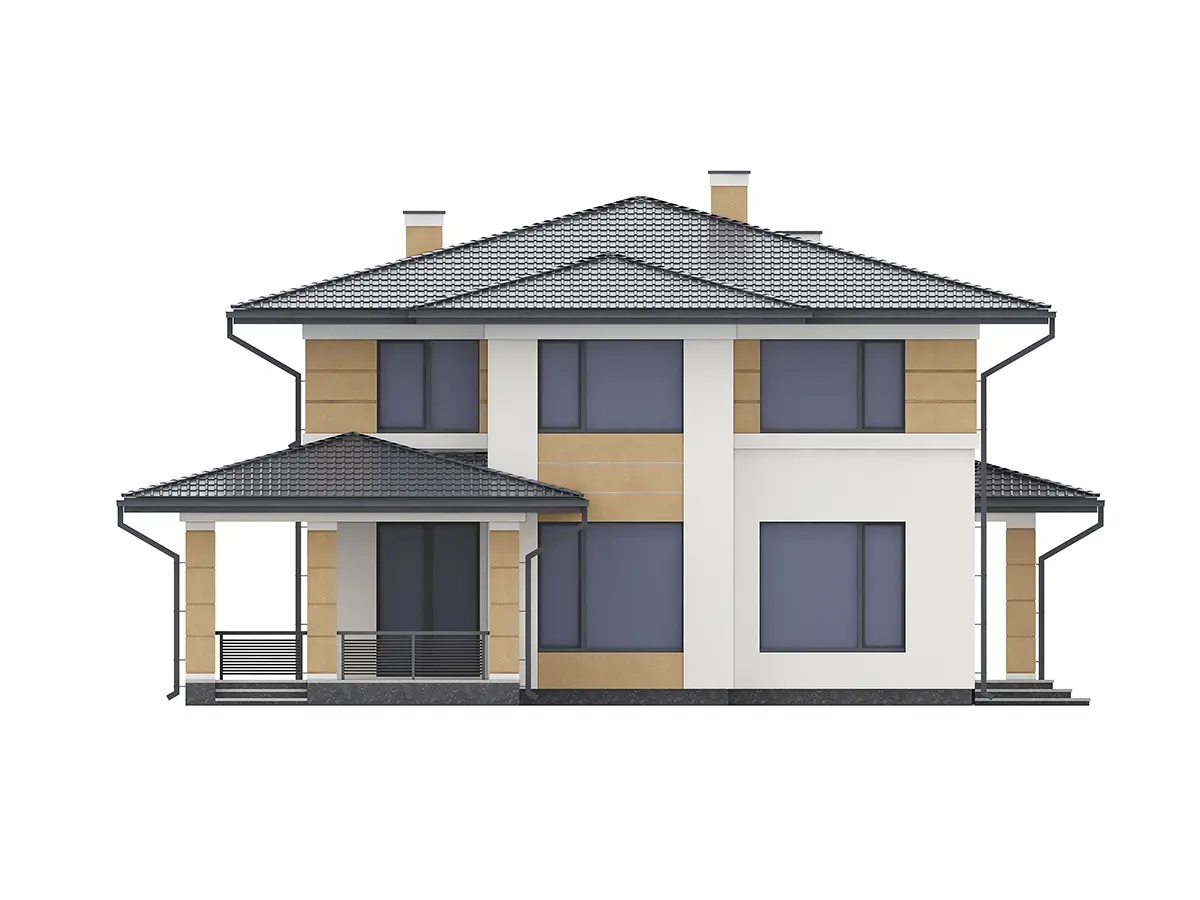 House Plan: 1984 ft², 2 Stories, 5 Beds, 3 Baths, Open Floor Plan