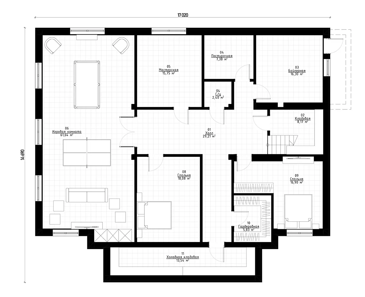 16959R - Basement