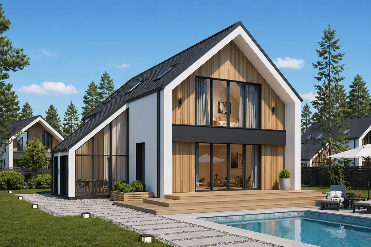 House Plan: 1760 ft², 1.5 Stories, 3 Beds, 2 Baths, Open Floor Plan