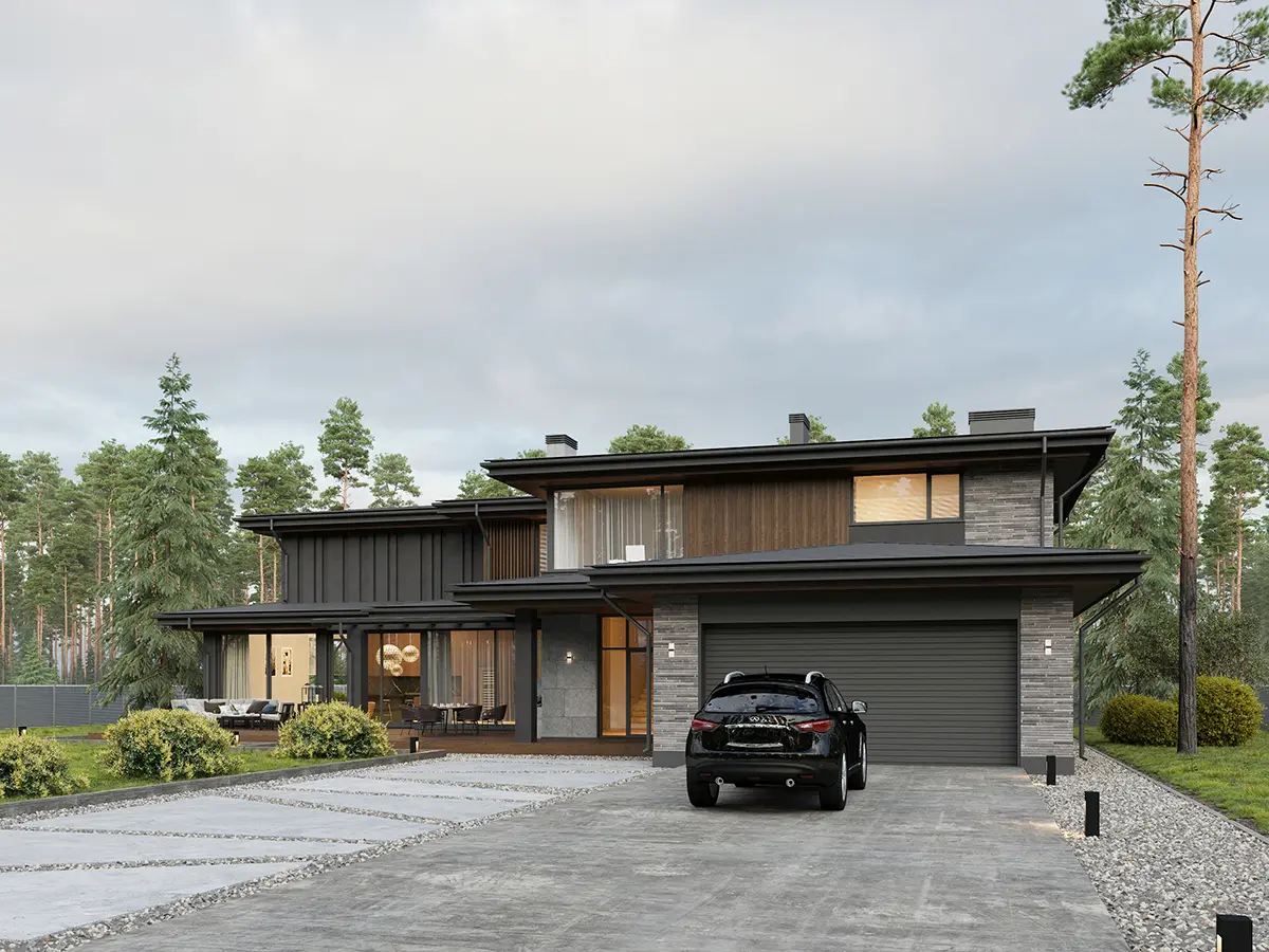 House Plan: 4011 ft², 2 Stories, 4 Beds, Home Office, 4 Baths, Open Floor Plan, 2-Car Garage