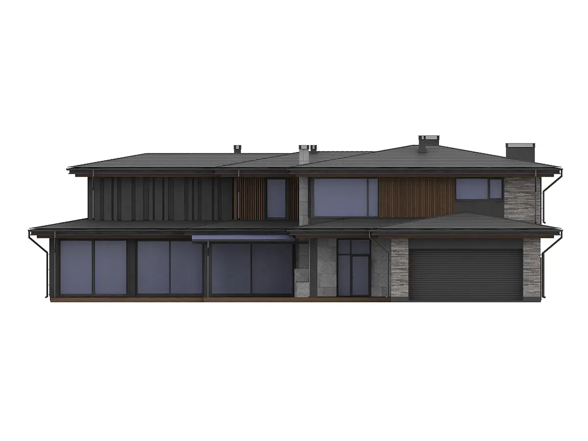 House Plan: 4011 ft², 2 Stories, 4 Beds, Home Office, 4 Baths, Open Floor Plan, 2-Car Garage