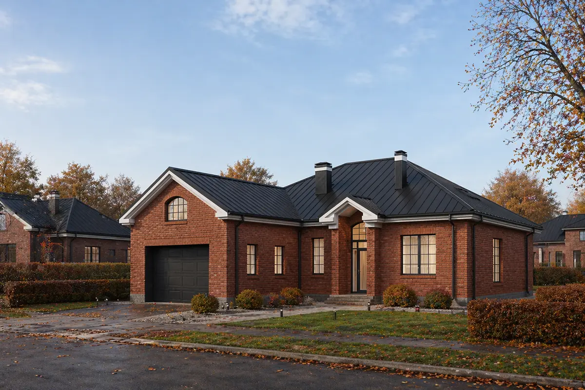 House Plan: 2645 ft², 1.5 Stories, 3 Beds, 3.5 Baths, Open Floor Plan, 2-Car Garage