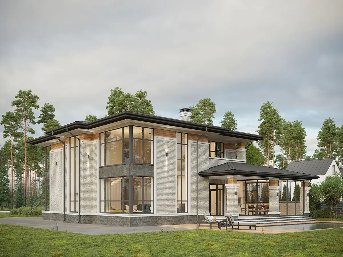 House Plan: 2169 ft², 2 Stories, 3 Beds, 3 Baths, Open Floor Plan, 2-Car Garage