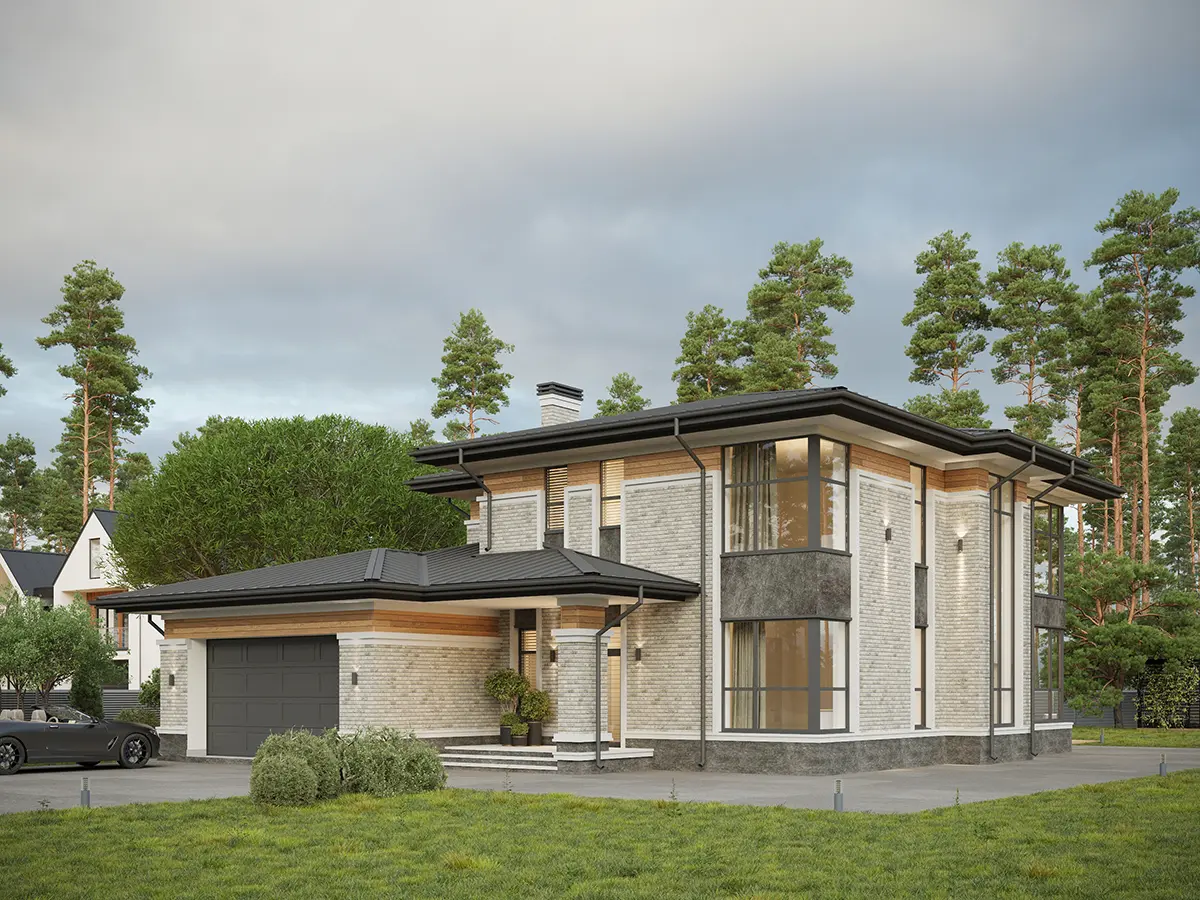 House Plan: 2169 ft², 2 Stories, 3 Beds, 3 Baths, Open Floor Plan, 2-Car Garage