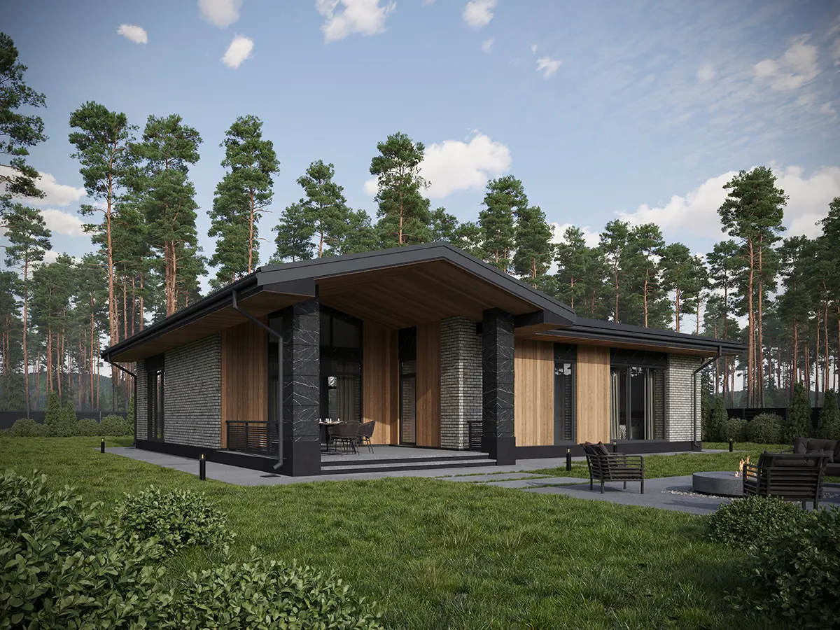 House Plan: 1549 ft², 1 Story, 3 Beds, 2 Baths, Open Floor Plan