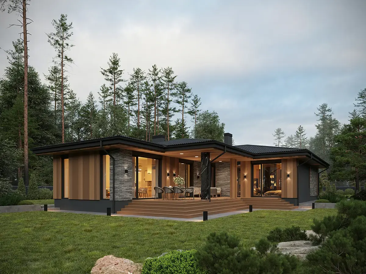 House Plan: 1718 ft², 1 Story, 3 Beds, 2.5 Baths, Open Floor Plan, Carport