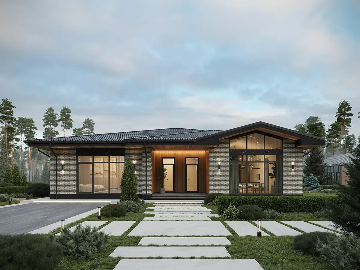 House Plan: 1932 ft², 1 Story, 4 Beds, 2 Baths, Open Floor Plan