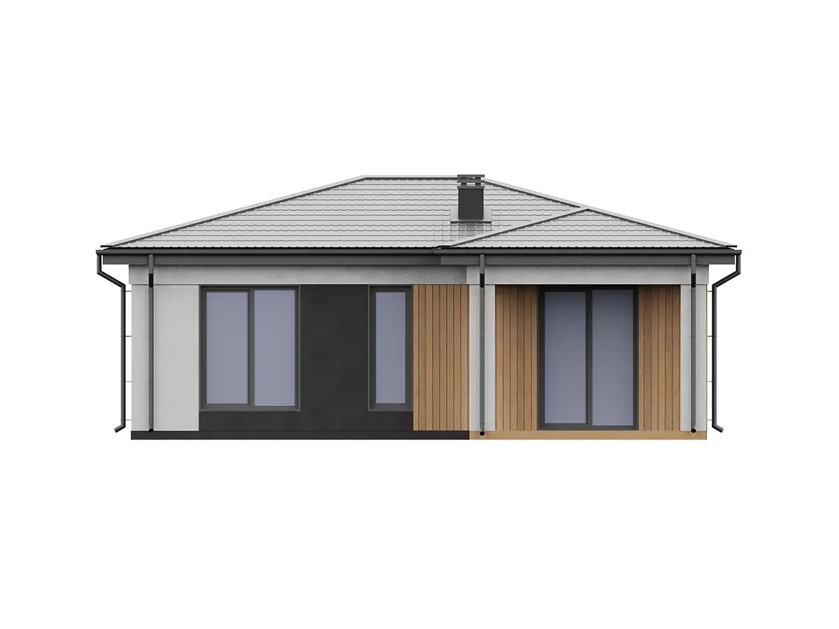 House Plan: 703 ft², 1 Story, 2 Beds, 1 Baths, Open Floor Plan
