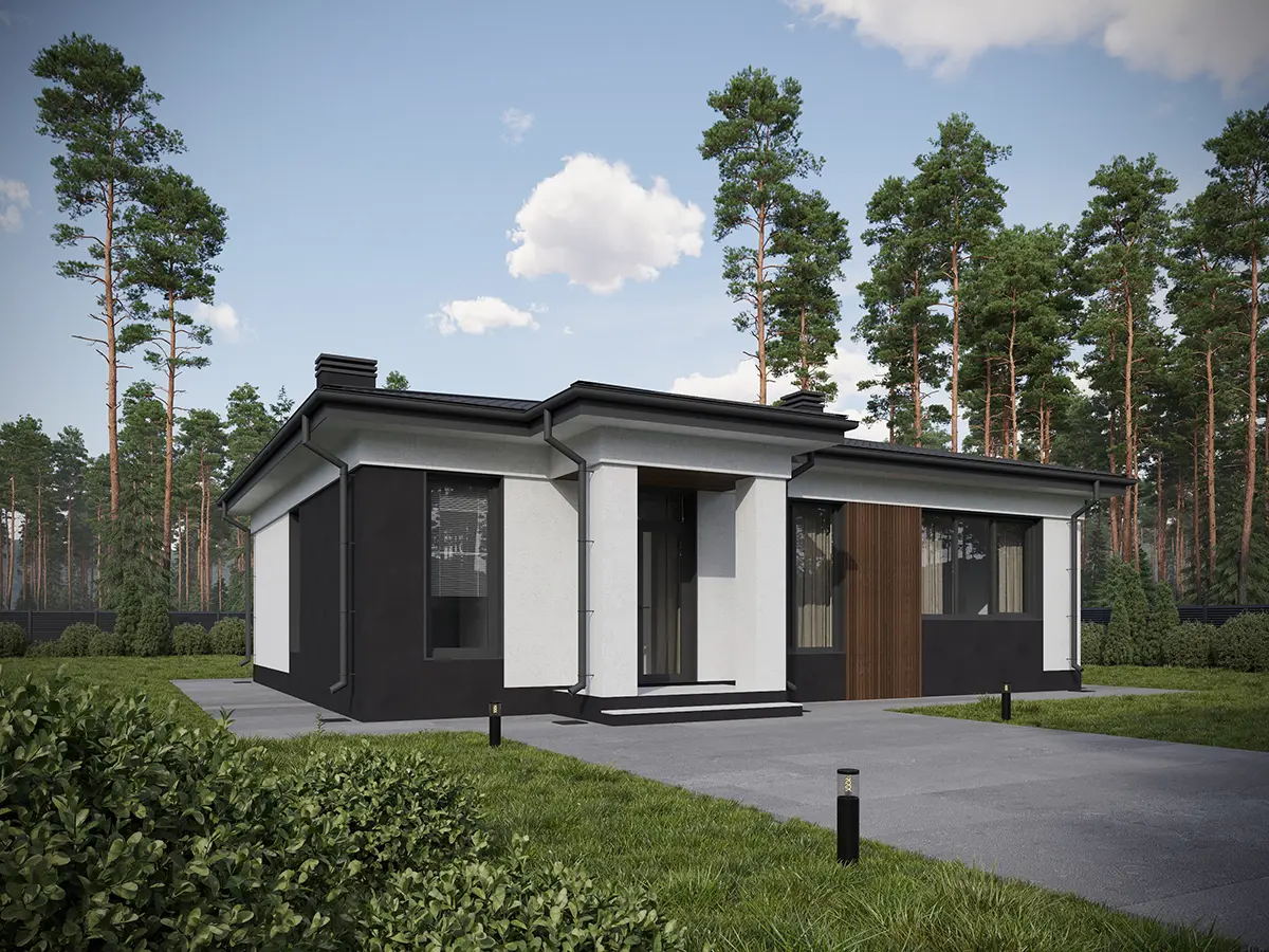 House Plan: 1033 ft², 1 Story, 3 Beds, 1 Baths, Open Floor Plan