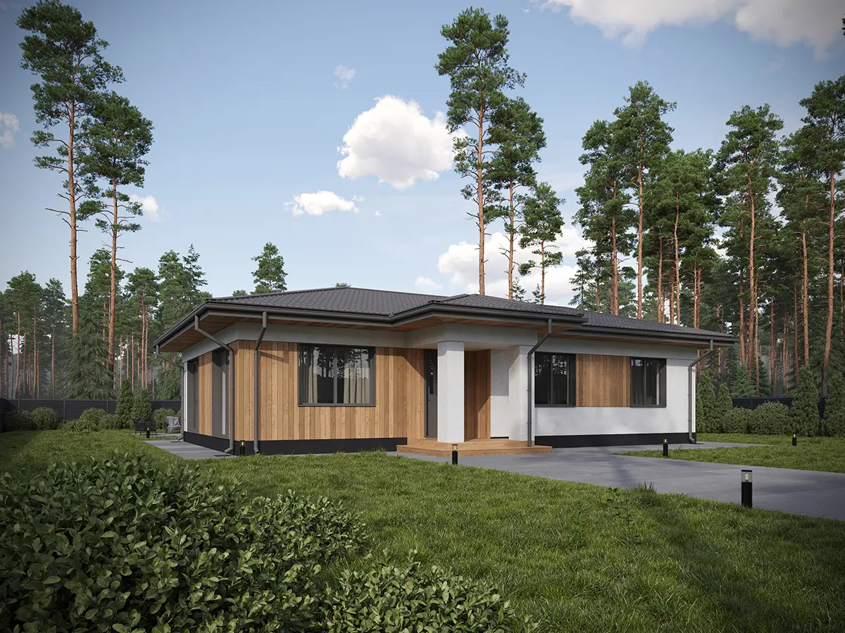 House Plan: 1040 ft², 1 Story, 3 Beds, 2 Baths, Open Floor Plan