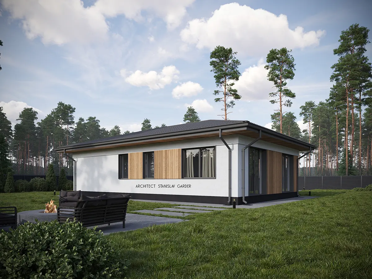 House Plan: 1040 ft², 1 Story, 3 Beds, 2 Baths, Open Floor Plan