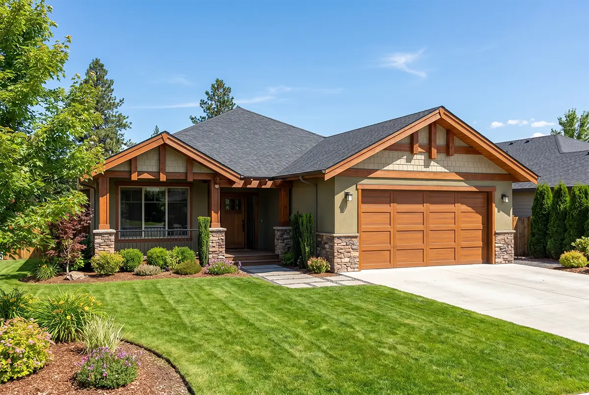1-Story House Plan with Basement 1607 ft²: 5 Beds, 3 Baths, Open Floor Plan, 2-Car Garage