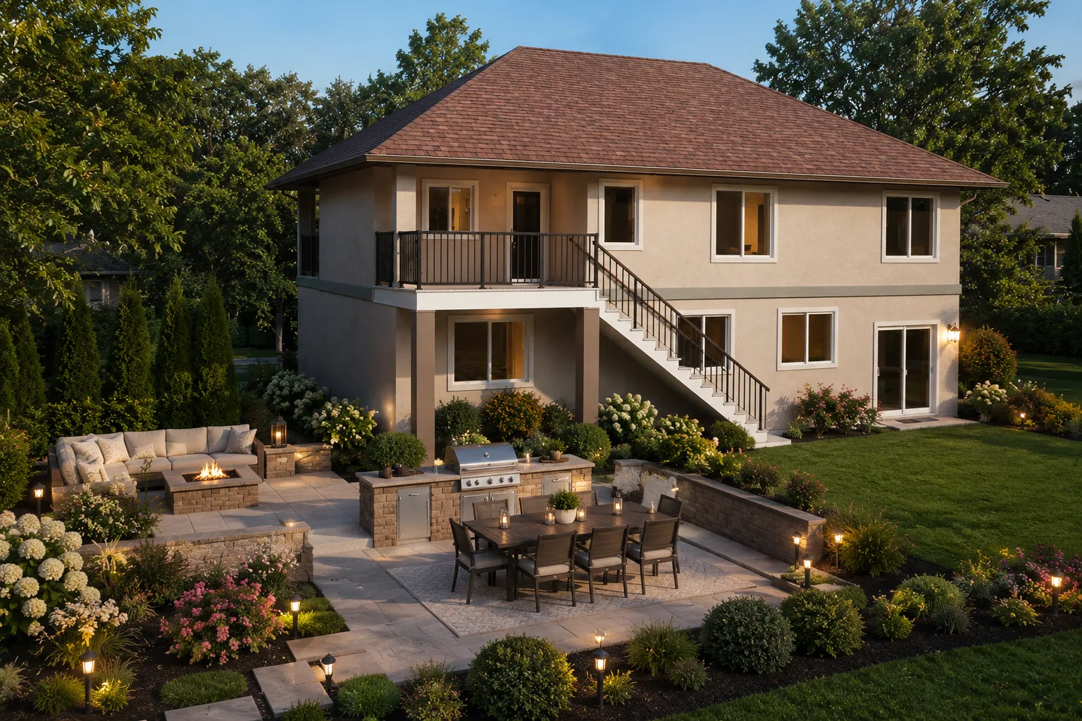 2-Story House Plan 2664 ft²: 5 Beds, Home Office, 4 Baths, Open Floor Plan, 2-Car Garage