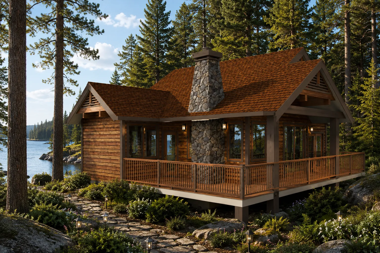 1-Story House Plan 1085 ft²: 2 Beds, 2 Baths, Open Floor Plan, without Garage