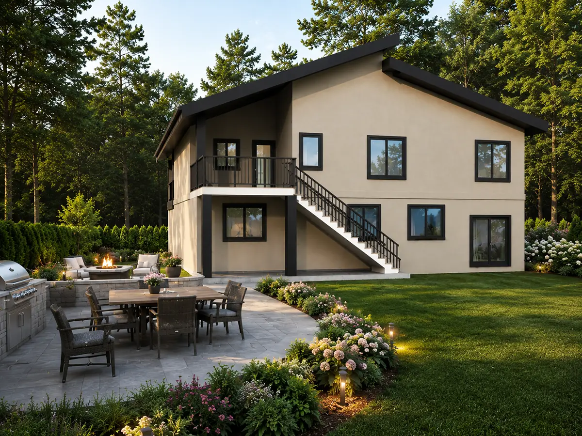 2-Story House Plan 2782 ft²: 5 Beds, Home Office, 4 Baths, Open Floor Plan, 2-Car Garage