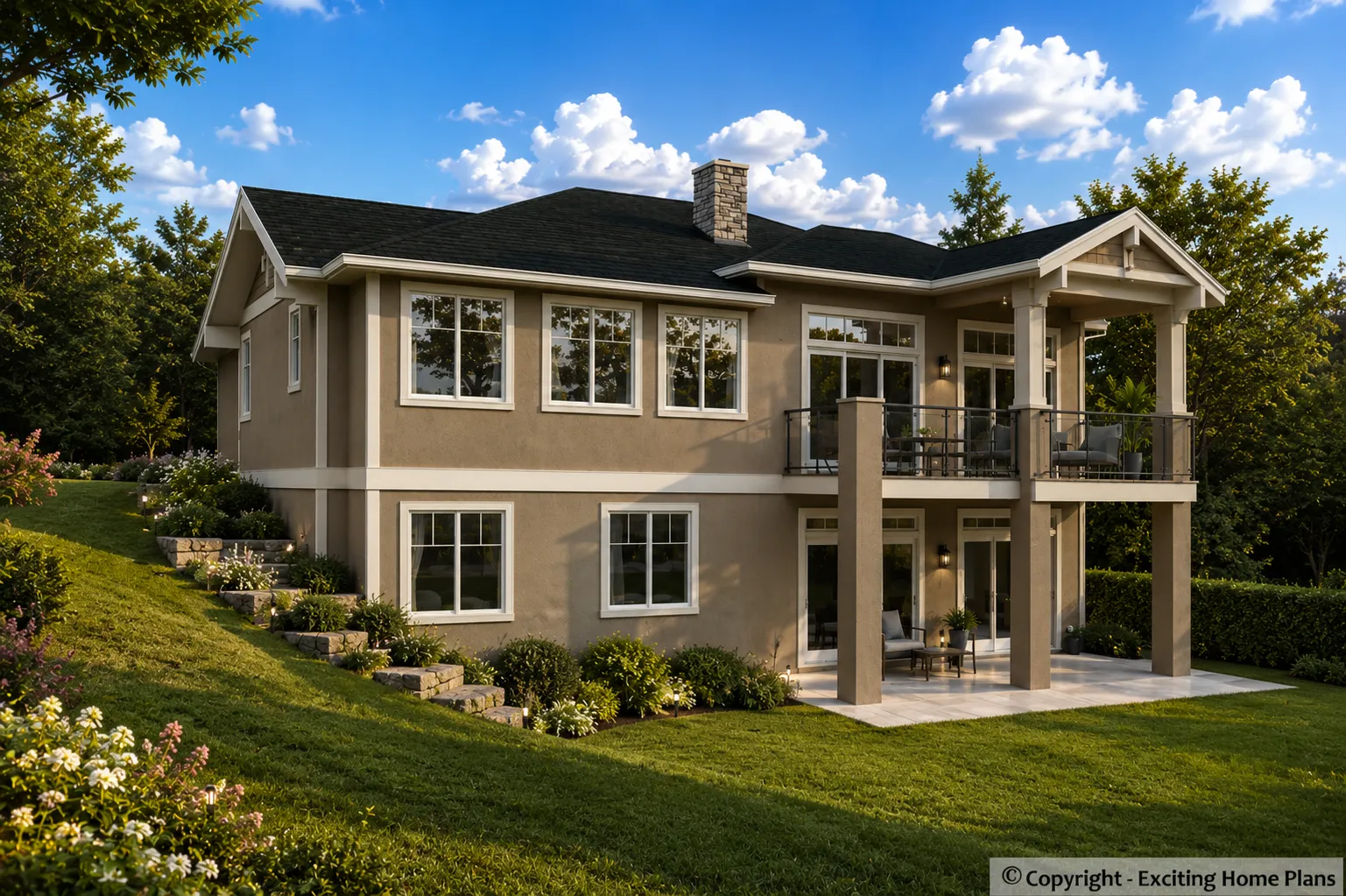1-Story House Plan with Basement 1522 ft²: 3 Beds, 3 Baths, Open Floor Plan, 2-Car Garage