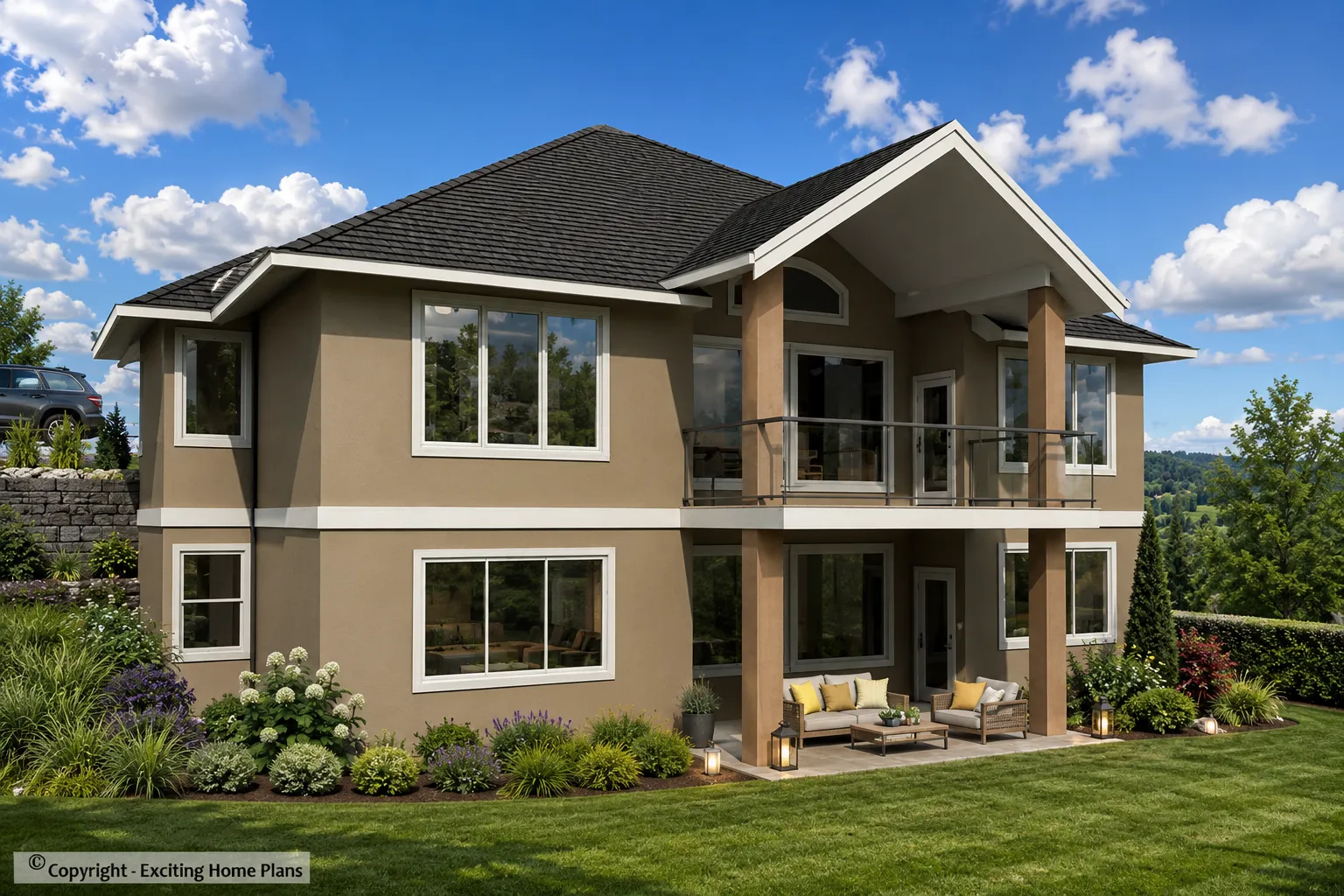 1-Story House Plan with Basement 1603 ft²: 3 Beds, Home Office, 3 Baths, Open Floor Plan, 2-Car Garage