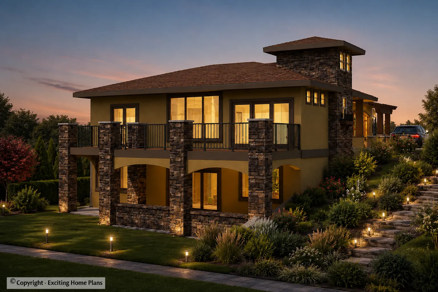 1-Story House Plan with Basement 1207 ft²: 3 Beds, 2.5 Baths, Open Floor Plan, 2-Car Garage