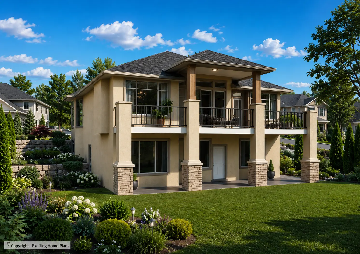 1-Story House Plan with Basement 1575 ft²: 3 Beds, 2 Baths, Open Floor Plan, 2-Car Garage