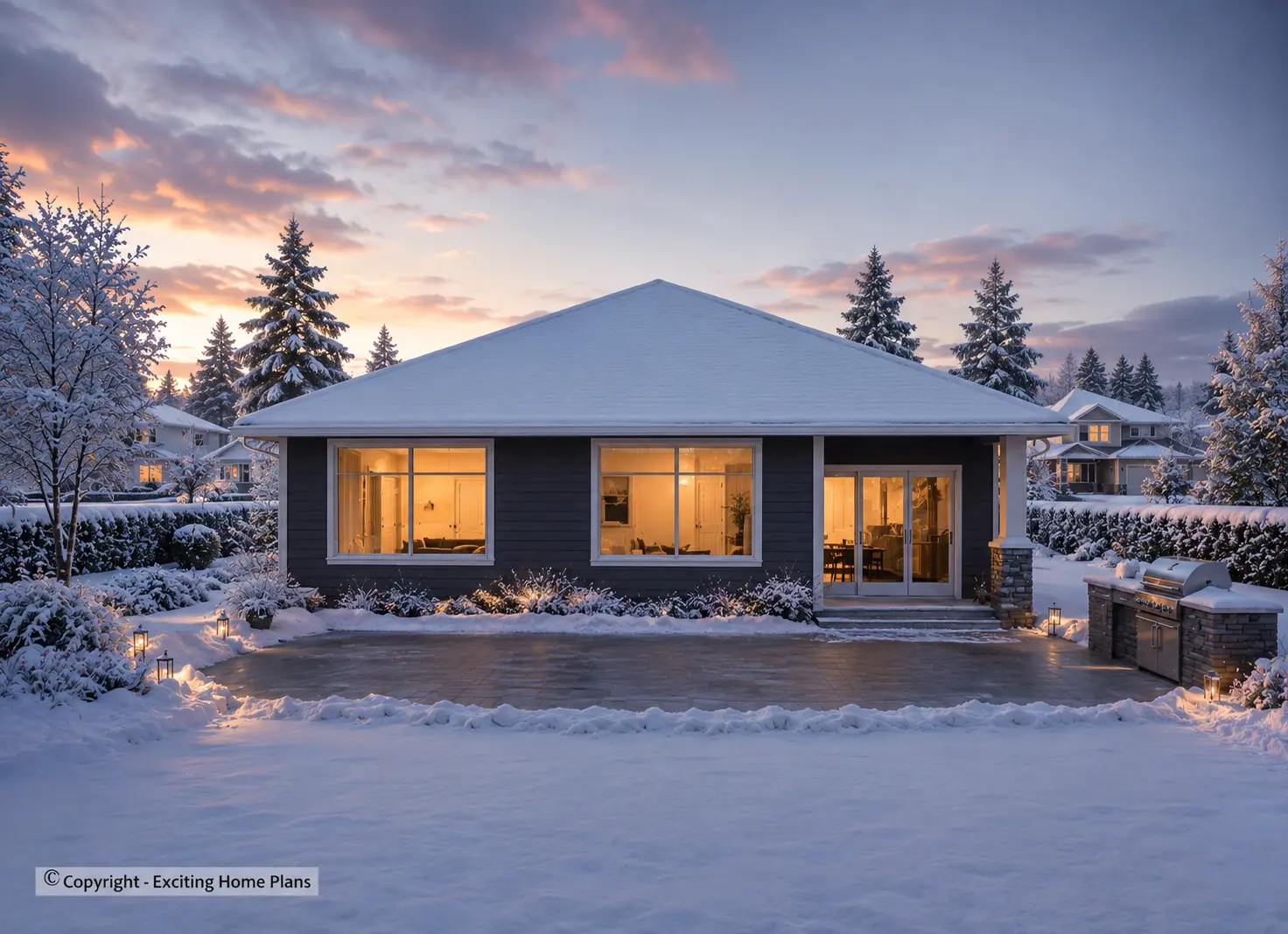 1-Story House Plan 1577 ft²: 2 Beds, 2 Baths, Open Floor Plan, 2-Car Garage
