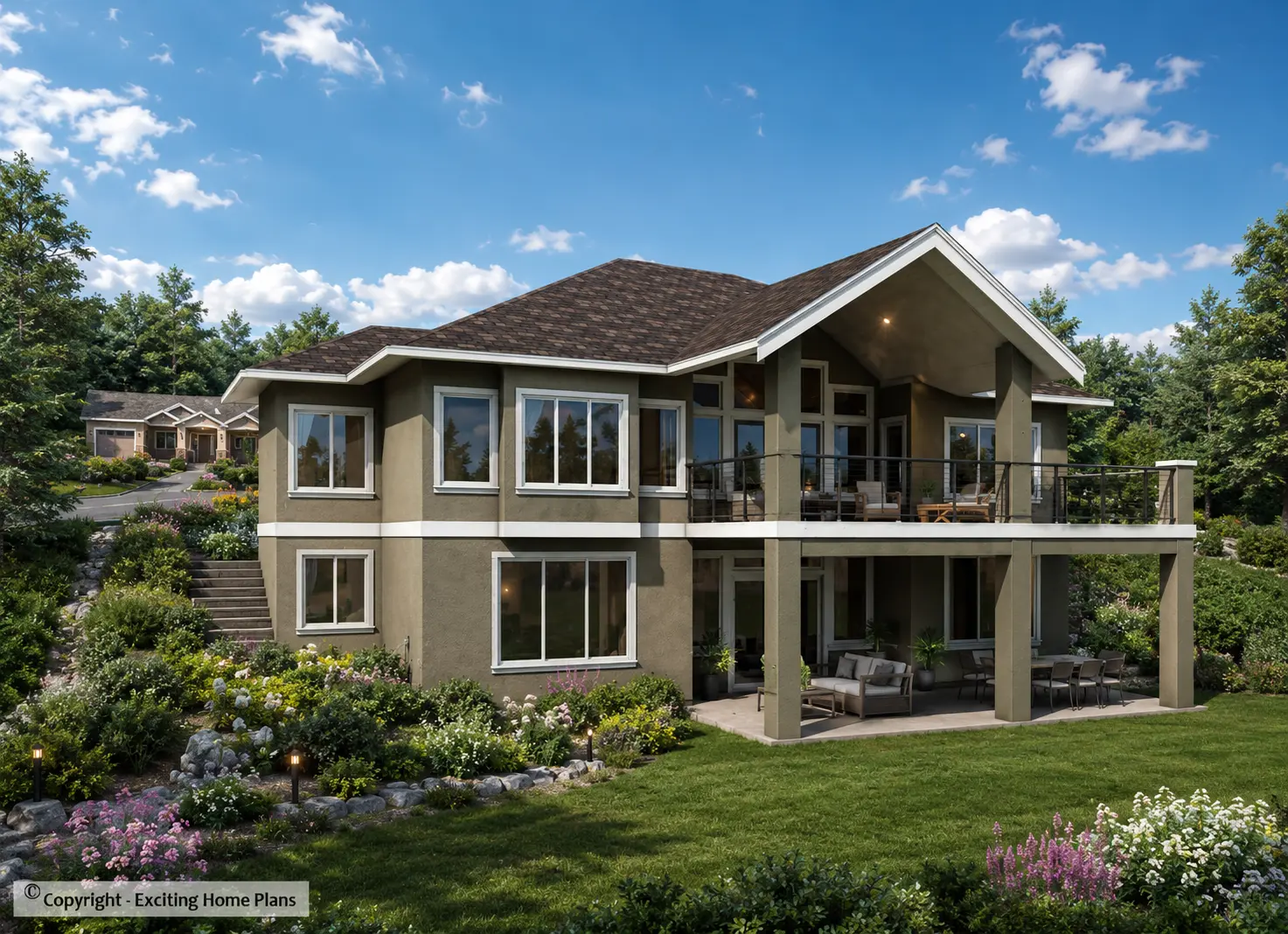 1-Story House Plan with Basement 1638 ft²: 3 Beds, Home Office, 2.5 Baths, Open Floor Plan, 2-Car Garage