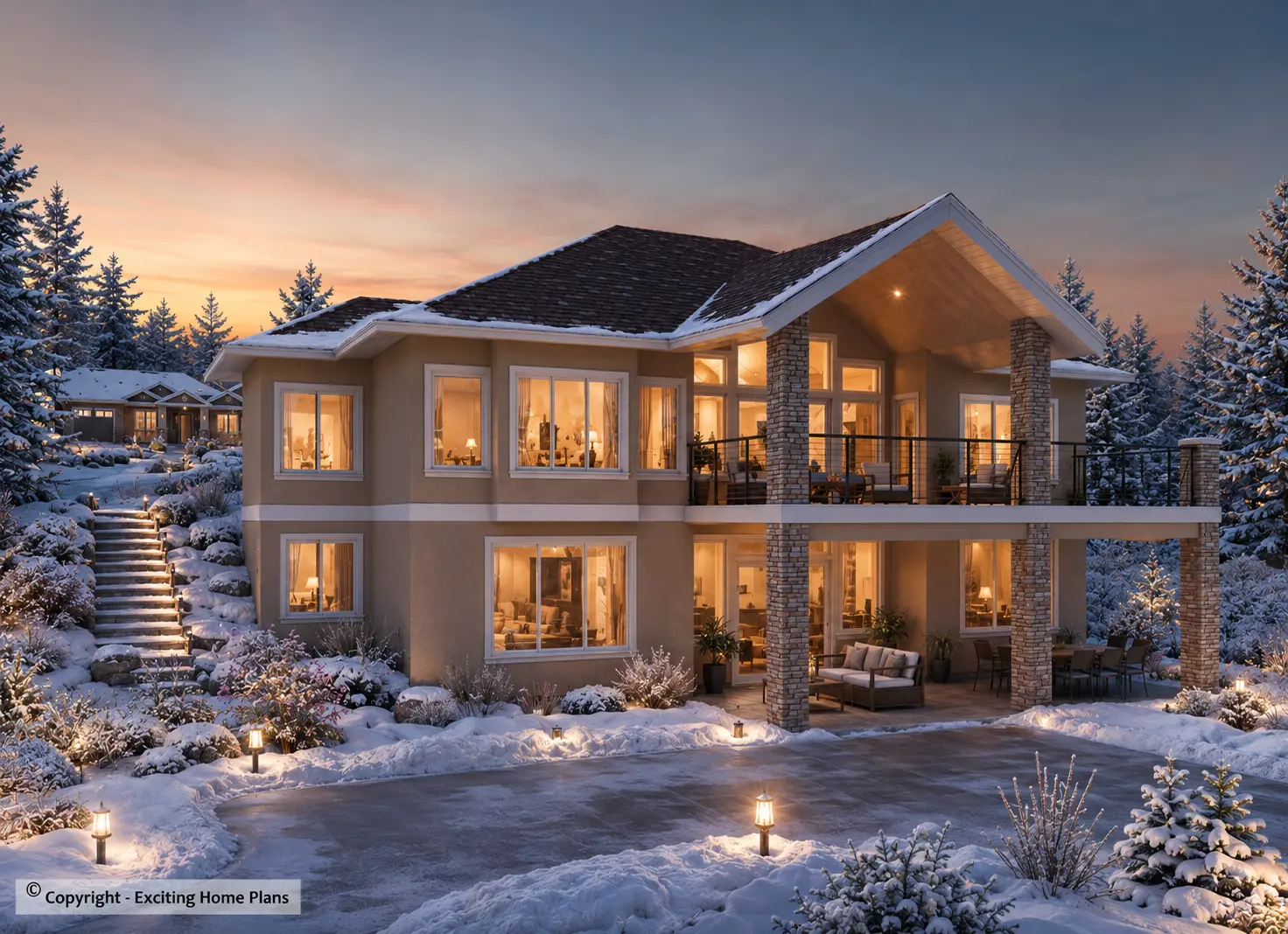 1-Story House Plan with Basement 1638 ft²: 3 Beds, Home Office, 2.5 Baths, Open Floor Plan, 2-Car Garage