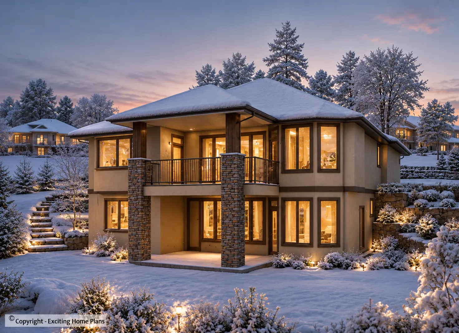 1-Story House Plan with Basement 1655 ft²: 4 Beds, Home Office, 3 Baths, Open Floor Plan, 2-Car Garage