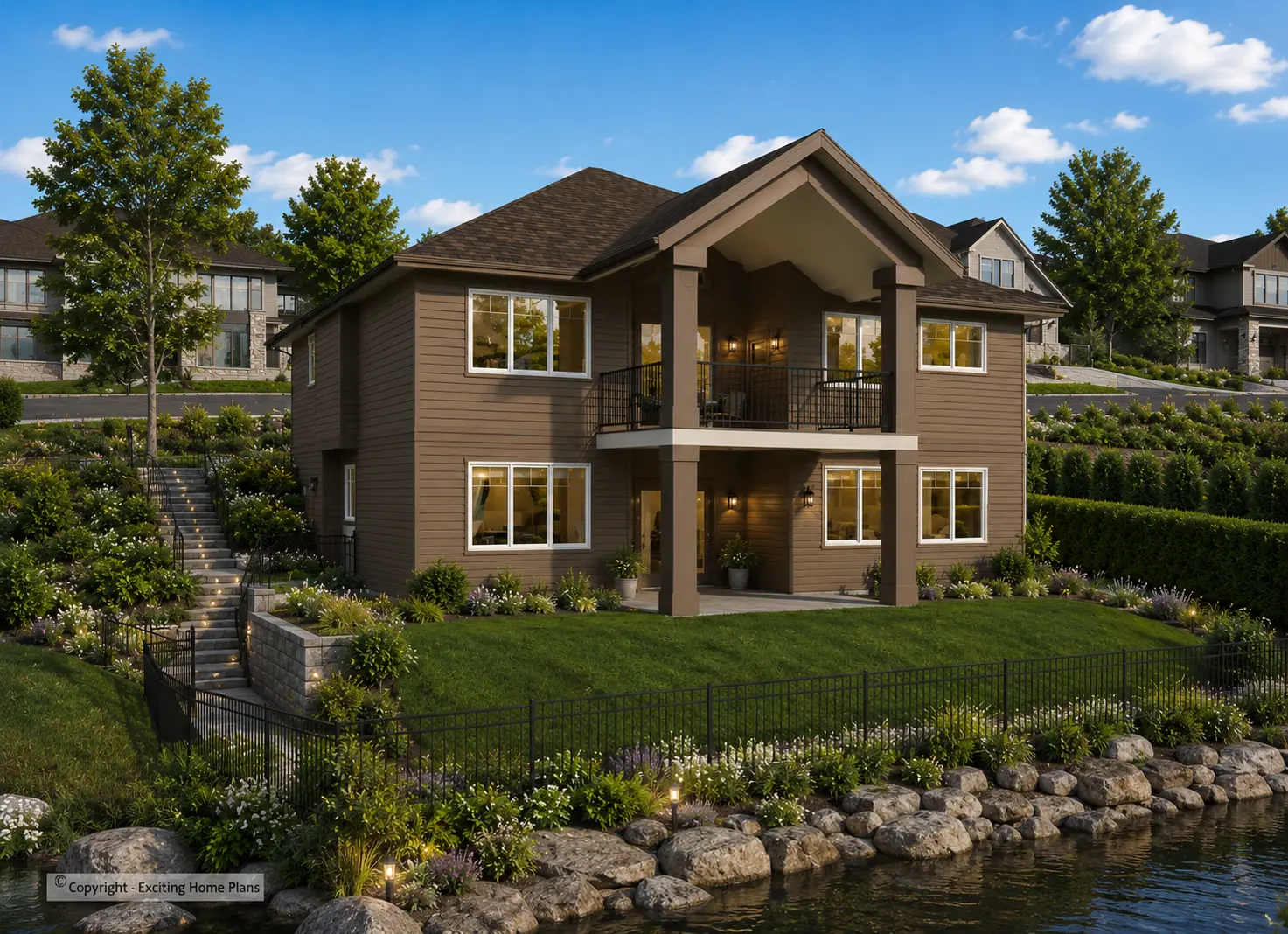 1-Story House Plan with Basement 1714 ft²: 4 Beds, 3 Baths, Open Floor Plan, 2-Car Garage