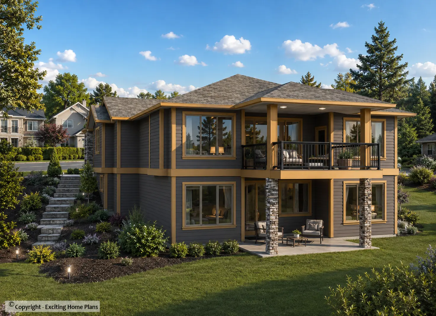 1-Story House Plan with Basement 1722 ft²: 6 Beds, 3 Baths, Open Floor Plan, 3-Car Garage
