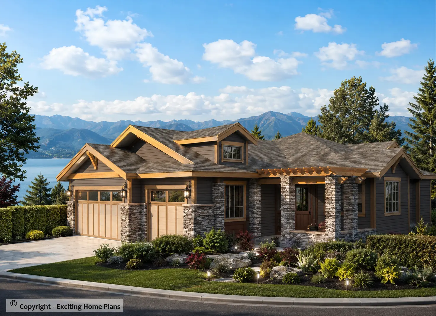 1-Story House Plan with Basement 1722 ft²: 6 Beds, 3 Baths, Open Floor Plan, 3-Car Garage