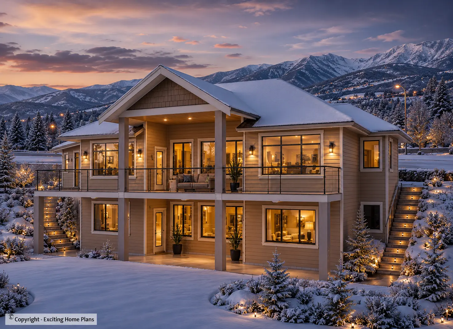 1-Story House Plan with Basement 1745 ft²: 3 Beds, Home Office, 3 Baths, 2-Car Garage