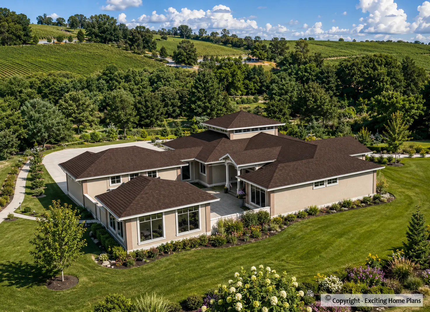 1-Story House Plan 4167 ft²: 3 Beds, 0.5 Baths, 2-Car Garage