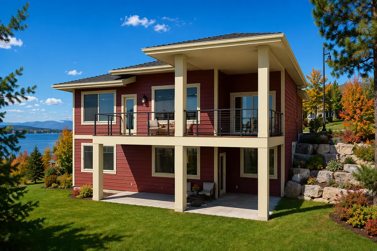 House Plan: 1588 ft², 1.5 Stories, 3 Beds, 2.5 Baths, 1-Car Garage