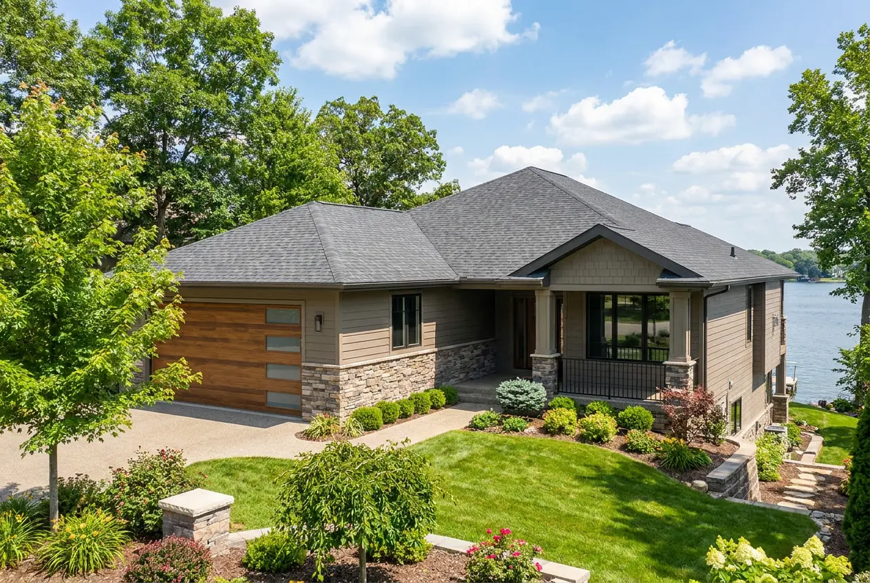 House Plan: 1584 ft², 1 Story + Basement, 4 Beds, 3 Baths, Open Floor Plan, 2-Car Garage