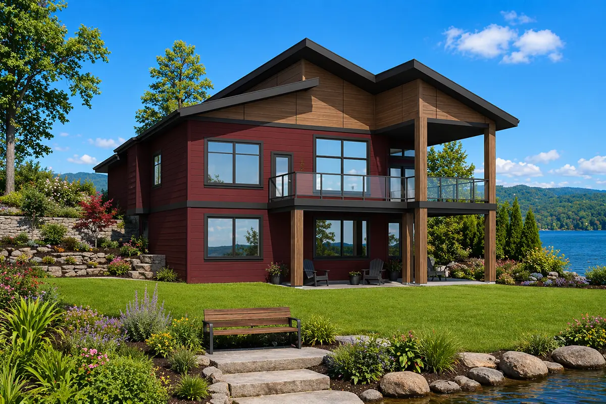 House Plan: 1588 ft², 1 Story + Basement, 4 Beds, Home Office, 3 Baths, Open Floor Plan, 2-Car Garage