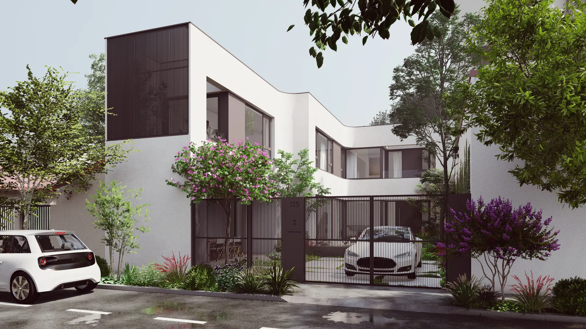 3-Story House Plan 2207 ft²: 4 Beds, 2.5 Baths, without Garage
