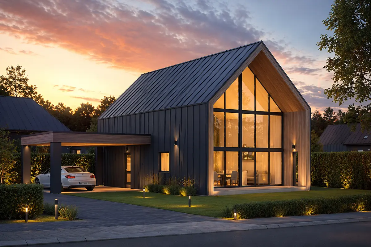 House Plan: 1491 ft², 1.5 Stories, 3 Beds, Home Office, 2 Baths, Open Floor Plan, Carport