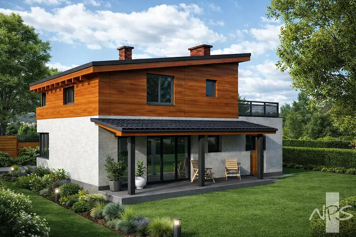 House Plan: 1046 ft², 2 Stories, 2 Beds, 2 Baths, 2-Car Garage