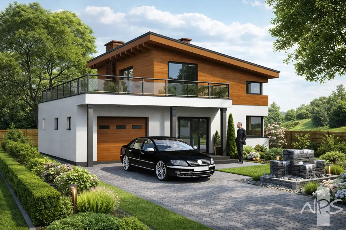 House Plan: 1046 ft², 2 Stories, 2 Beds, 2 Baths, 2-Car Garage