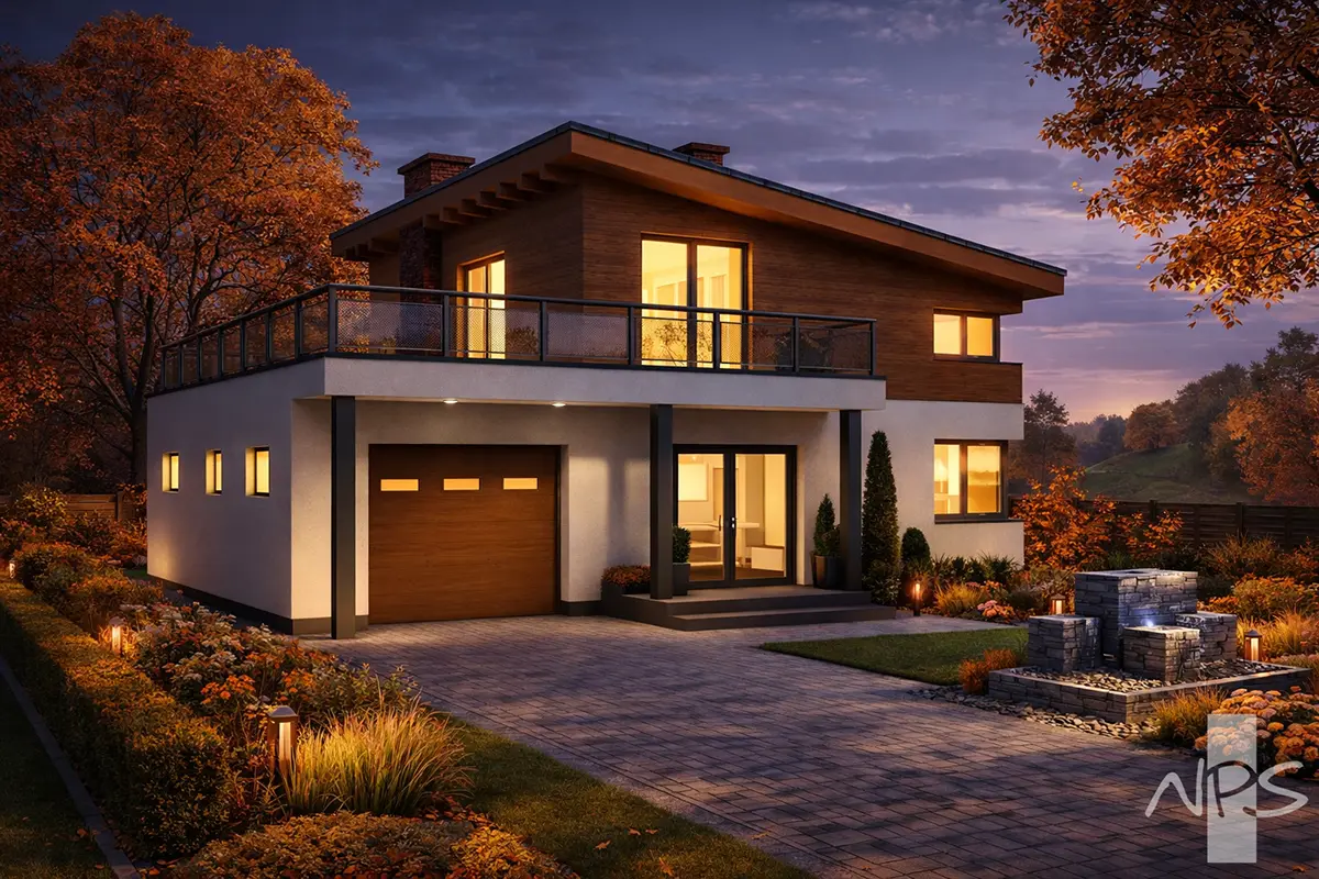 House Plan: 1046 ft², 2 Stories, 2 Beds, 2 Baths, 2-Car Garage