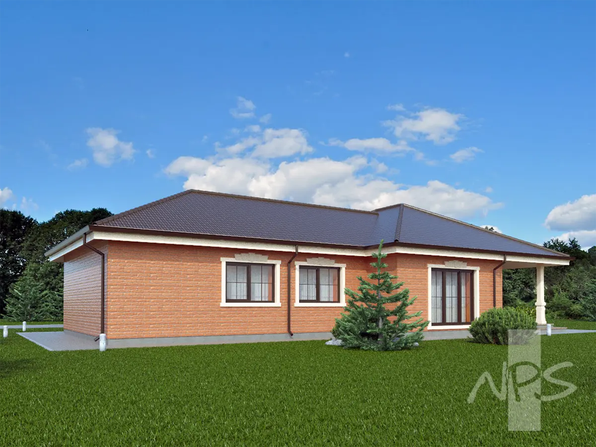 House Plan: 1542 ft², 1 Story, 3 Beds, 2 Baths, Open Floor Plan