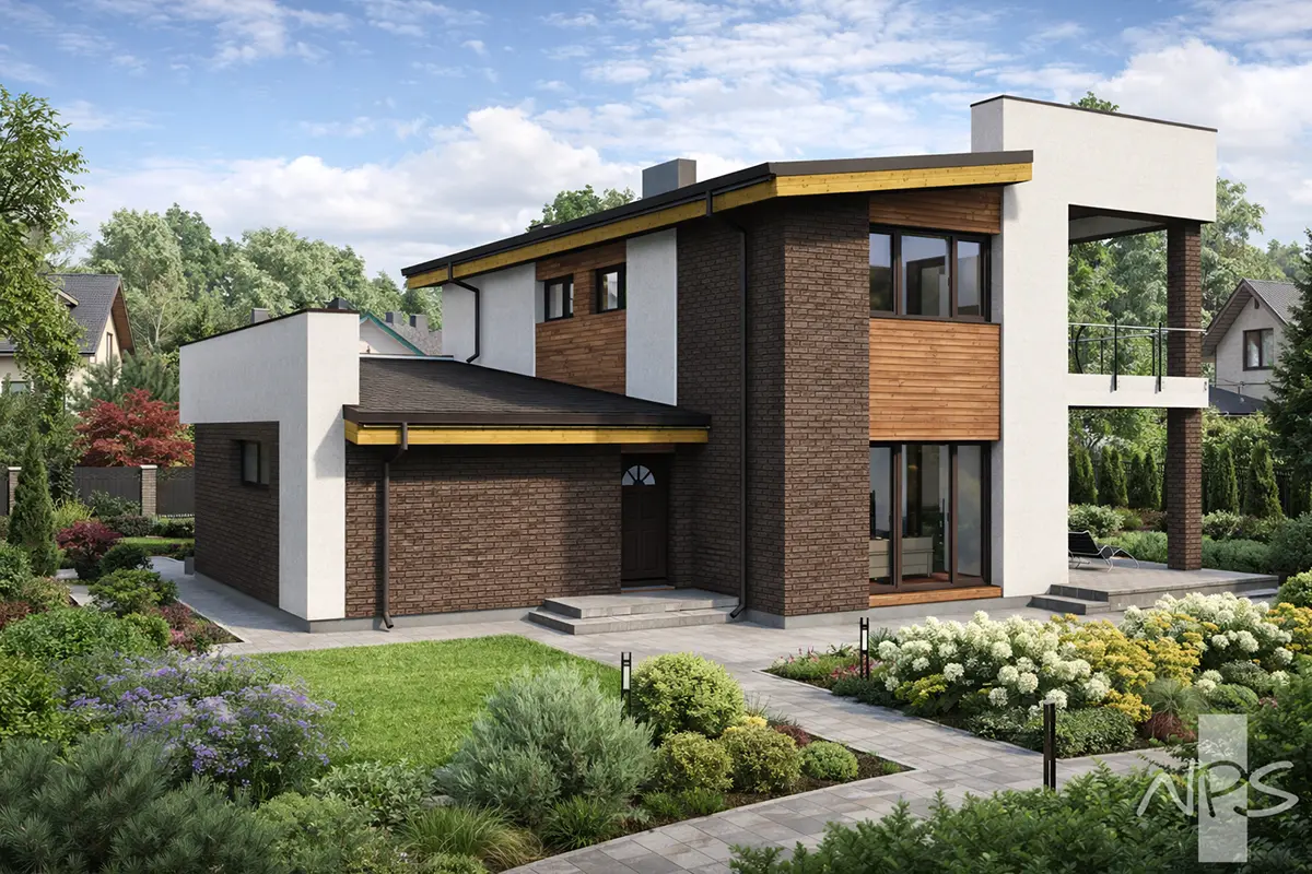 House Plan: 1549 ft², 2 Stories, 3 Beds, 2 Baths, 2-Car Garage